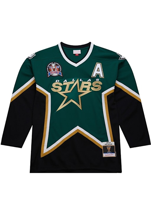Mitchell and Ness Mike Modano Dallas Stars Mens GREEN Throwback