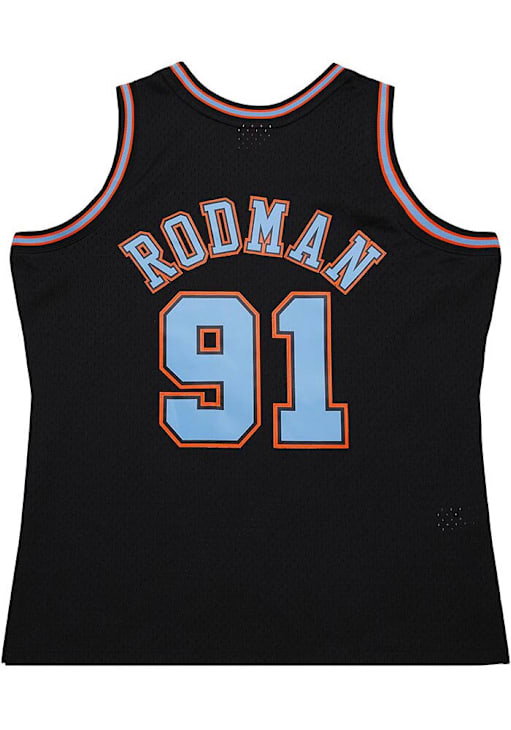 Dennis Rodman Chicago Bulls Mitchell and Ness BLACK Swingman