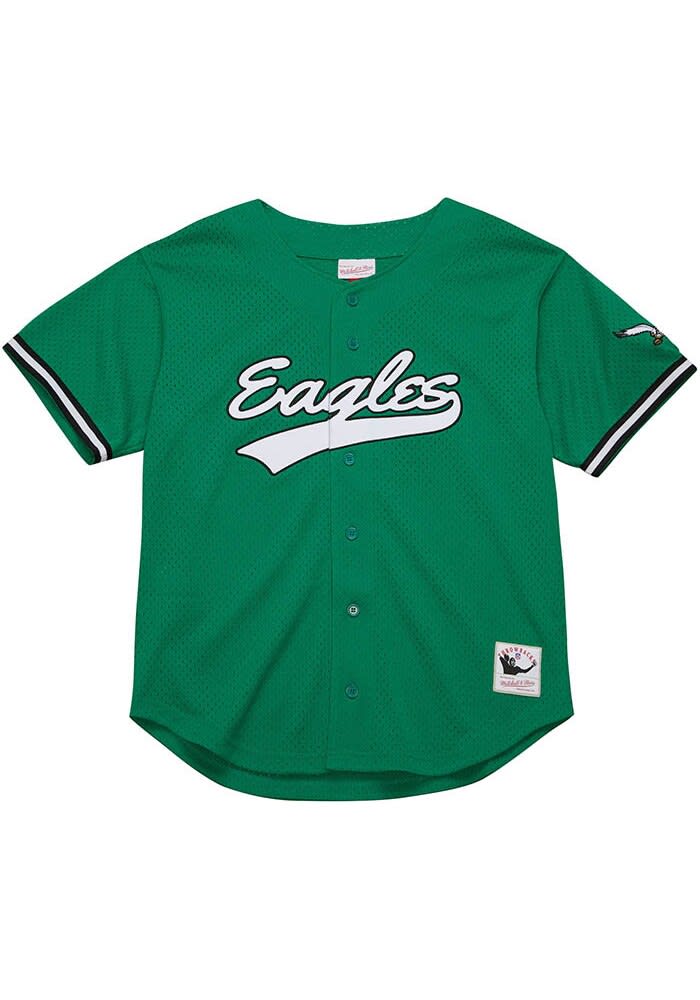 新品 Mitchell & Ness Eagles Mesh Jersey Mitchell and Ness Philadelphia Eagles Mens KELLYGREEN Mesh