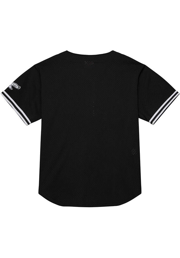 Mitchell and Ness Philadelphia Eagles Mens BLACK Mesh Button