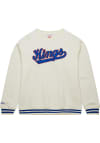 Main image for Mitchell and Ness Kansas City Kings Mens White Heritage Fleece Vintage Logo Long Sleeve Fashion ..