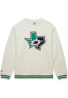 Main image for Mitchell and Ness Dallas Stars Mens White Heritage Fleece Current Logo Long Sleeve Fashion Sweat..