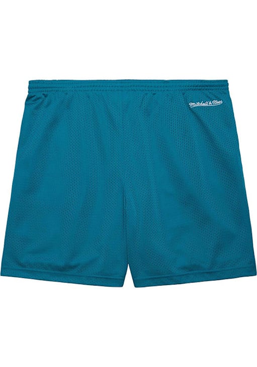 Detroit Pistons Mens Mitchell and Ness TEAL Gameday Mesh Shorts