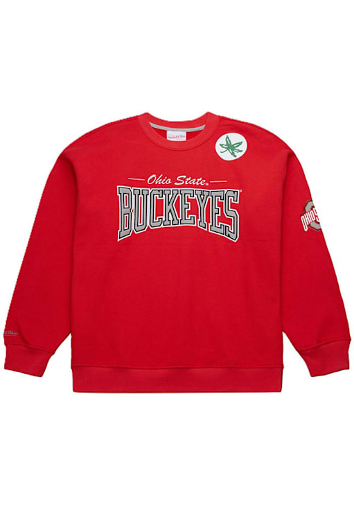 Mitchell and Ness Ohio State Buckeyes Mens Red There and Back Long