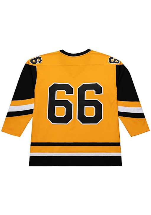 Mitchell and Ness Mario Lemieux Pittsburgh Penguins Mens GOLD