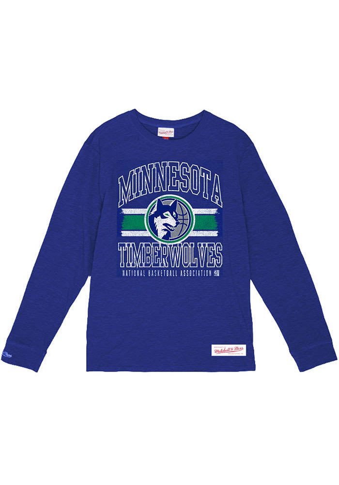 Mitchell and Ness Minnesota Timberwolves ROYAL LOGO LOCKUP