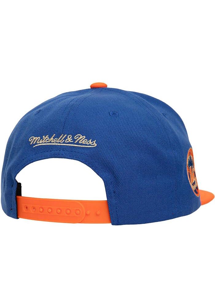 メジャー New York Mets Mitchell and Ness BLUE Jump Off Snapback Hat - 56506232