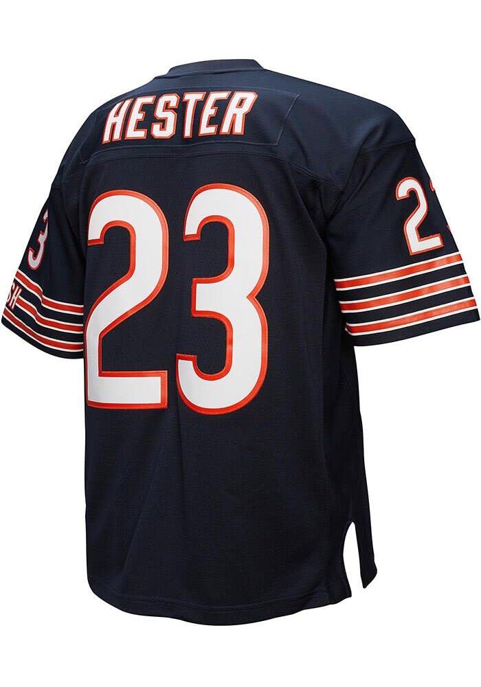 Chicago Bears Devin Hester Mitchell and Ness NAVY Throwback