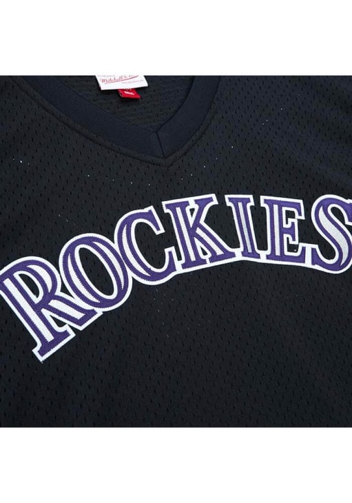 Todd Helton Colorado Rockies Mitchell and Ness BP Pullover Cooperstown Jersey - Black
