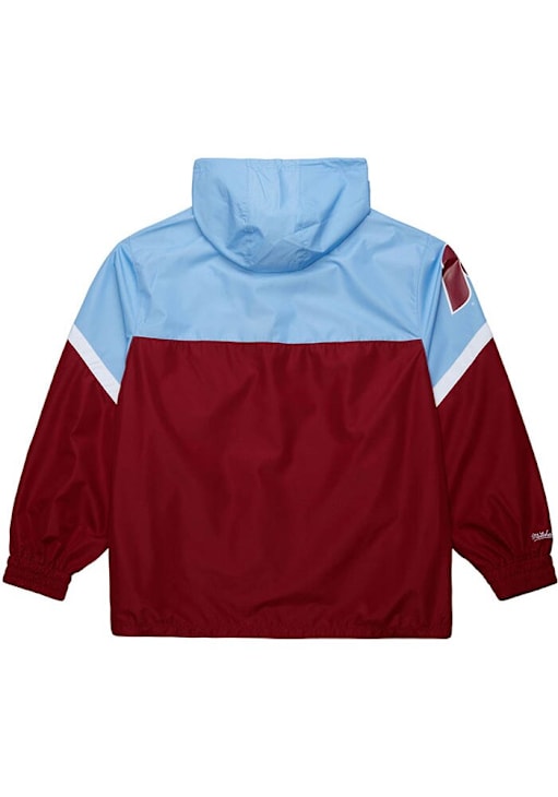 Mitchell and Ness Philadelphia Phillies Mens Light Blue Tie Breaker Pullover Jackets