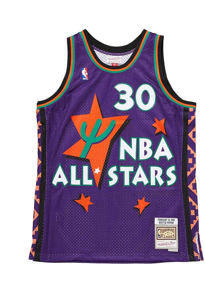 Scottie Pippen Chicago Bulls Mitchell and Ness PURPLE 1995