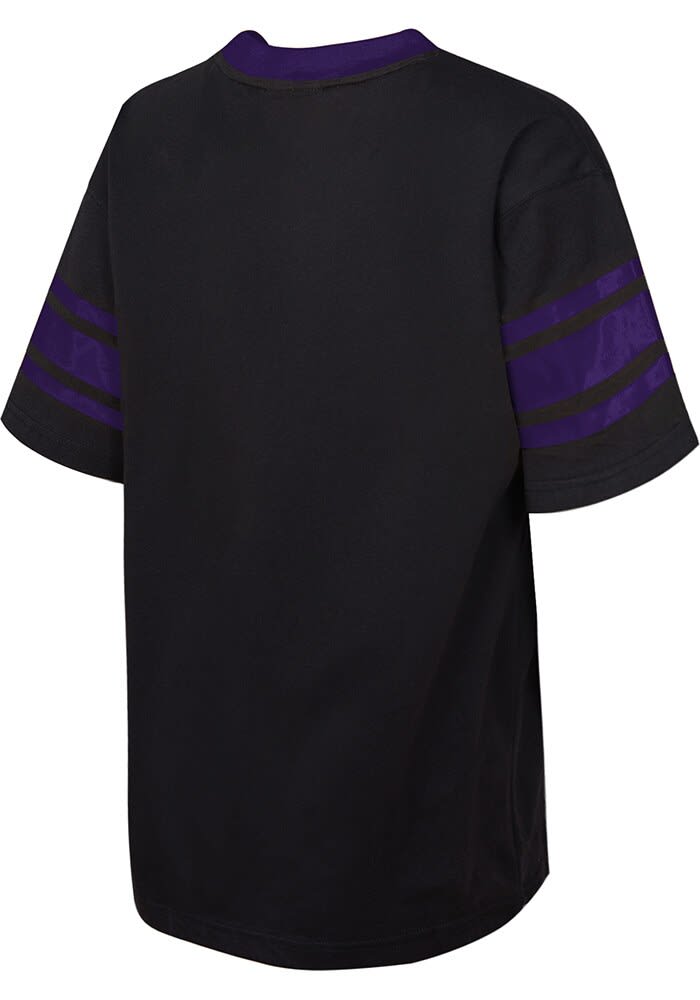 Mitchell and Ness Youth PURPLE K-State Wildcats Retro V-Neck