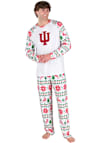Main image for Mens Indiana Hoosiers White Concepts Sport Holiday Tidings Loungewear Sleep Pants
