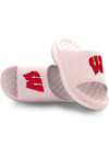 Main image for iSlide Motive Wisconsin Badgers Mens Slides - Pink