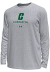 Main image for Under Armour UNCC 49ers Grey Straight Name Tech Stretch Long Sleeve T-Shirt