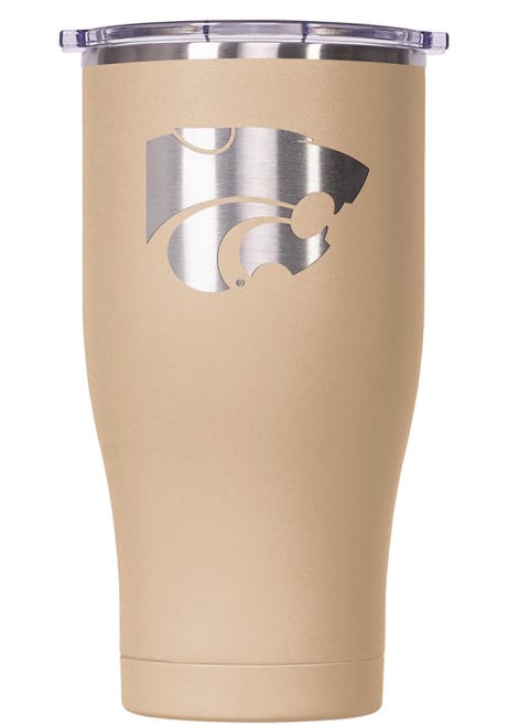 Tan K-State Wildcats ORCA Chaser 27oz Laser Etched Logo Stainless Steel Tumbler