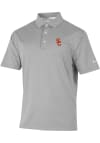 Main image for Mens USC Trojans Grey Columbia Sand Tee Short Sleeve Polo Shirt