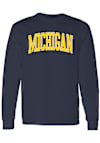 Main image for Mens Navy Blue Michigan Wolverines Mega Arch Tee
