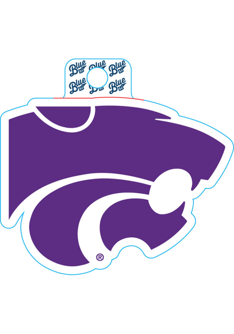 Purple K-State Wildcats Power Cat Logo Stickers