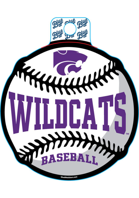 Purple K-State Wildcats Baseball Stickers