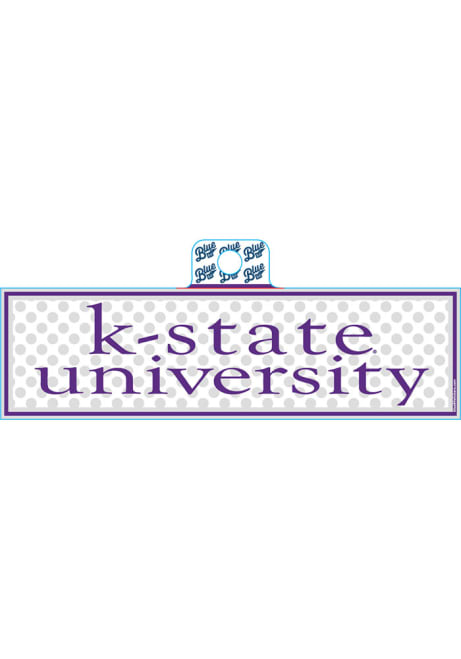 Purple K-State Wildcats Polka Dot Stickers