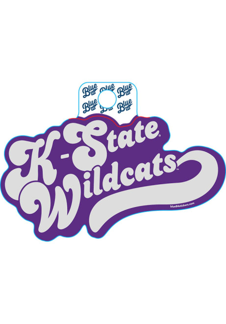 Purple K-State Wildcats Huffed Font Stickers