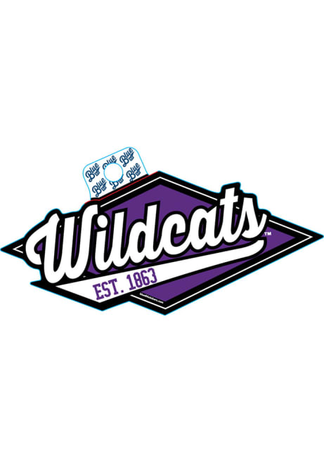 Purple K-State Wildcats Diamond Stickers