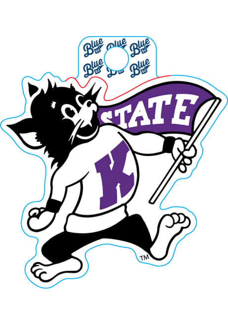 Purple K-State Wildcats Wuilli Stickers