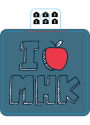 Manhattan MHK Apple Stickers
