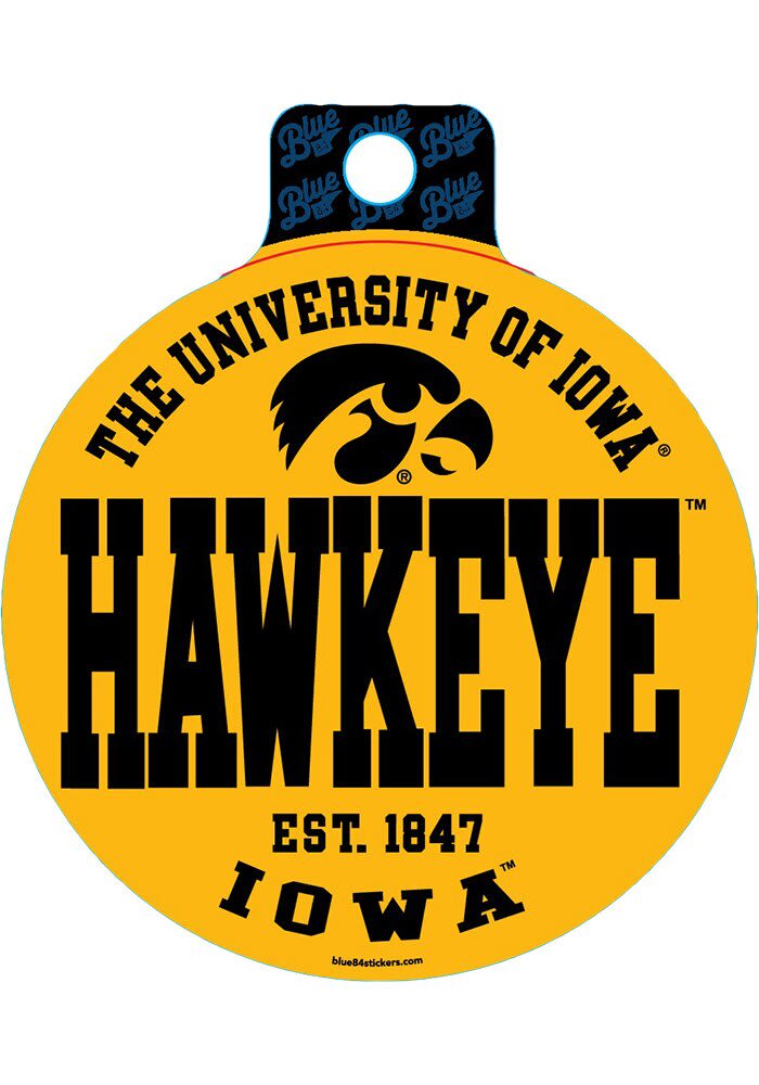 Iowa Hawkeyes Vintage-Aufnäher – 3x2,5 Zoll, Gestickt, Aufbügelbar, Perfekt Für Jacken & Caps