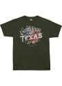 Texas Olive Green United States of Texas Short Sleeve T Shirt