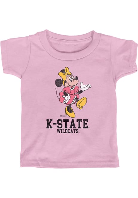 Toddler Girls Pink K-State Wildcats High Stepper Minnie Short Sleeve T-Shirt