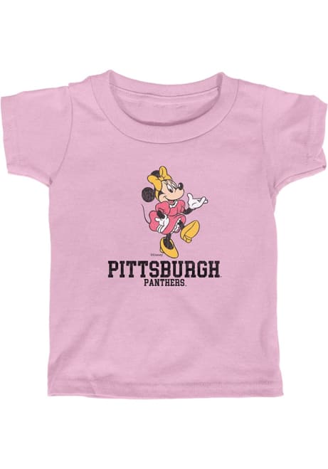 Toddler Girls Pink Pitt Panthers High Stepper Minnie Short Sleeve T-Shirt