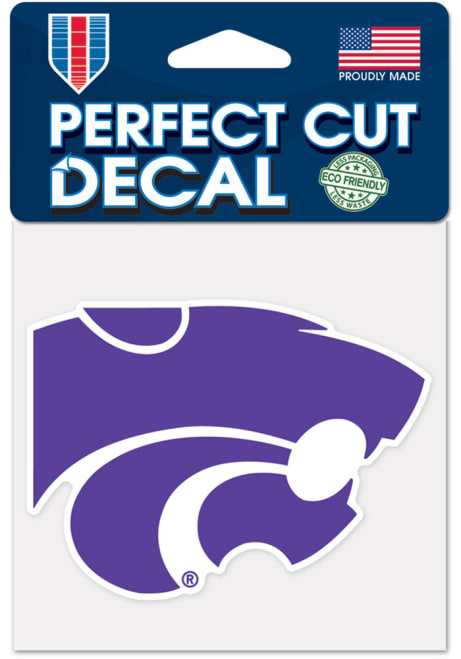 K-State Wildcats Purple  4x4 Color Decal