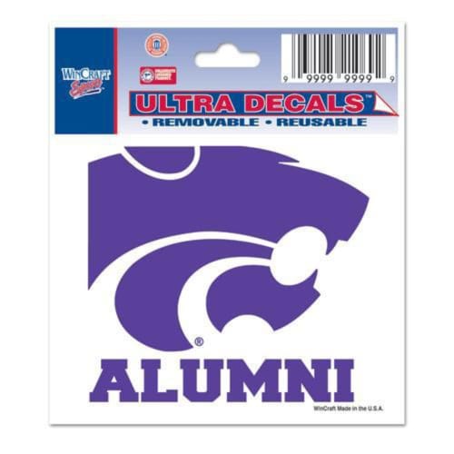 K-State Wildcats Purple  3x4 Alumni Decal