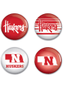 Nebraska Cornhuskers 4pk Button