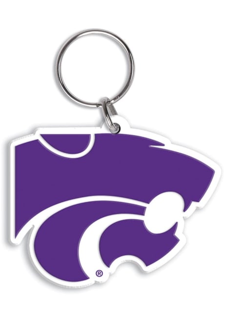 Purple K-State Wildcats Flex Keychain