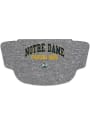 Notre Dame Fighting Irish Heathered Grey Fan Mask - Grey