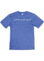 Springfield Heather Royal Wordmark Dots Short Sleeve T-Shirt