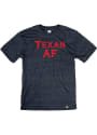 Texas Heather Navy Texan AF Short Sleeve T-Shirt