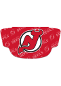 New Jersey Devils Repeat Logo Fan Mask - Red