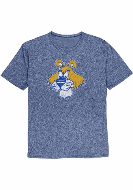 Blue Pitt Panthers Vintage Logo Short Sleeve Fashion T Shirt