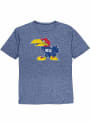 Kansas Jayhawks Vintage Logo Fashion T Shirt - Blue
