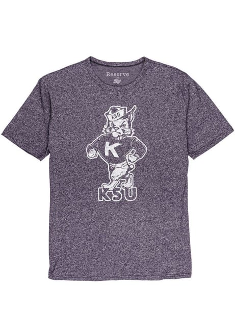 Purple K-State Wildcats Mock Twist Short Sleeve Fashion T Shirt