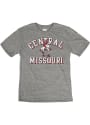 Central Missouri Mules Triblend Fashion T Shirt - Grey