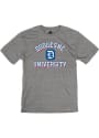 Duquesne Dukes Rally Triblend Number One Vintage Distressed Fashion T Shirt - Grey
