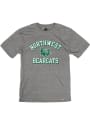Northwest Missouri State Bearcats Rally Triblend Number One Vintage Distressed Fashion T Shirt - Grey