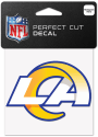 Los Angeles Rams 4x4 Inch Auto Decal - Blue