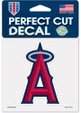 Los Angeles Angels 4x4 inch Auto Decal - Red