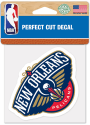 New Orleans Pelicans 4x4 inch Auto Decal - Blue